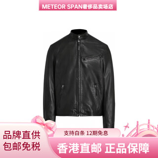 Ralph lauren ralph lauren year of the horse limited stand collar motorcycle jacket leather jacket men's black black s