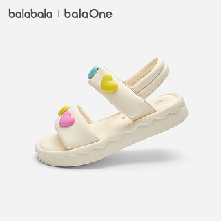 Balaone children's shoes children's sandals girls' shoes 2026 summer new soft casual shoes off-white 10301 34 (foot length 20.8-21.2/inner length 22.4)