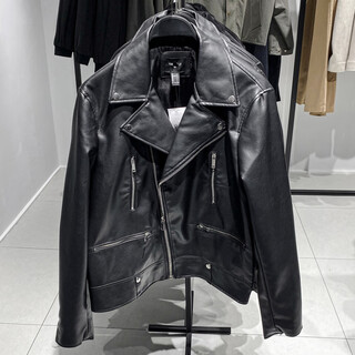 American single autumn and winter men's punk style diagonal zipper suit collar pu imitation leather motorcycle jacket slim leather jacket trendy black s _recommended 100-120jin jin equals 0.5 kg