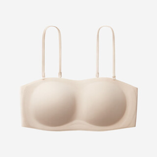 Jiaojiao cup 5 series bra, tube top, beautiful back, strapless underwear, women's push-up wrap liquid foundation bra, rounded version, light skin s (recommended 70a/70b)