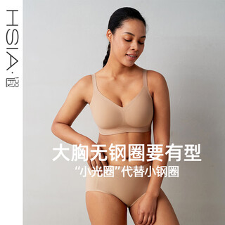Ya small aperture, large breasts appear smaller, no wire rim push-up bra, seamless invisible liquid foundation underwear for women, thin summer, invisible skin (suitable for dark and yellow skin) m 3 (75f/80e/80f)