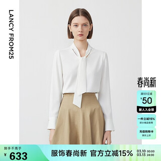 Langzi langzi basic wardrobe star style shirt temperament shirt long sleeve top white 2. l
