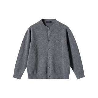 Nanyi/nyhsugoo 100% sheep wool 48 counts 14 needles four flat idle stitch sweater cardigan 15175 men dark gray l 131-150jin jin equals 0.5 kg