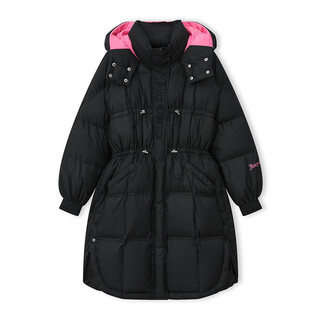 Juicy couture bj winter new women's top jacket 90 white duck down fashion black down jacket women black s