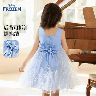 Disney girls aisha princess dress children's birthday dress dress 2026 new mesh dress summer dress girl dress