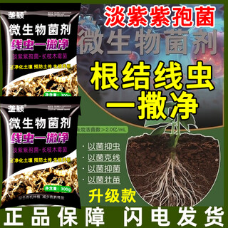 Special medicine for root-knot nematodes, root rot, root thread purification, paecilomyces lilacinus, root rot, root nodule flushing and fertilization, 10 bags, large quantity, more discounts