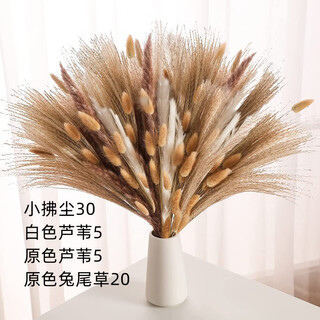 Original idea (chugouxiang) yunnan real flower pampas grass whisk dust rabbit tail dried bouquet pampas grass hs22 with box