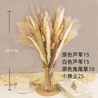 First idea (chugouxiang) yunnan real flower pampas grass whisk dust rabbit tail dried bouquet pampas grass hs31 with box