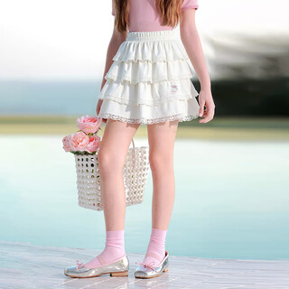 Hello kitty girls summer short skirt 2026 new anti-exposure sweet cake skirt medium and large children's clothing fashionable summer skirt