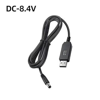 Dc5v round hole charging cable usb to dc5521 boost cable 5v to 8.4v9v12v12.6v round hole boost power cord usb 5v to dc5521 8.4v 1 meter