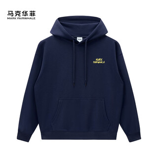 Mark fairwhale hooded sweatshirt for men, outdoor velvet warm men's sweatshirt, thickened long-sleeved t-shirt, sports and leisure pullover top for men