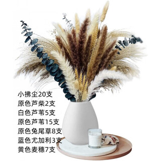 Original idea (chugouxiang) yunnan real flower pampas grass whisk dust rabbit tail dried bouquet pampas grass hs56 with box