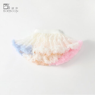 Borboon b girls tutu skirt spring baby one year old dress mesh cake princess skirt toddler spring and summer skirt tutu skirt white color 2256 73