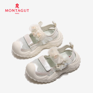 Montagut girls sandals 2026 summer new little girls sports sandals soft bottom beach sandals