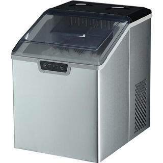 Oem europe, america, japan and taiwan 110v220v fully automatic small refrigerator household round ice stainless steel new ice machine stainless steel box transparent front cover 14 round icicles british regulations