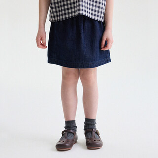 Yoona's baby summer new versatile simple denim skirt yoona's mom girls 2026 temperament short skirt children's skirt denim dark blue ready stock 90