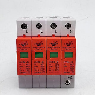 Fangke surge protector hys4-c/b/d20/40/80/100ka three-phase with lightning protector 10-20ka/2p