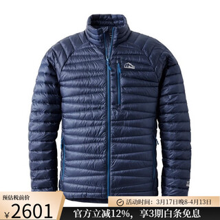 L.l.bean bean cotton jacket for men with down warm spring and summer windproof warm casual sports fashion outdoor middle-aged and elderly dad wear night dark blue-ta507553 s suitable for net bust 97-105cm