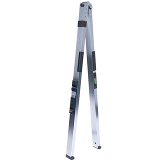 H 22-meter ruler two-meter project vertical flatness detection ruler folding horizontal ruler house inspection tool set empty drum hammer 2-meter ruler south