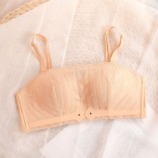 Modal strapless underwear women's new small breast push-up no rim tube top invisible lift breast wrap non-slip bare bra bra skin color 85a 8538a