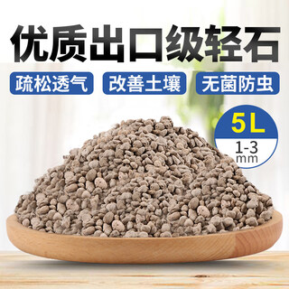 Pumice particles, pumice bowl bottom, orchid stone, comparable to hinata stone, succulent orchid pavement bottom, aquarium filter material, whole package, 1-3mm orchidaceae pumice, 5 liters, finely screened small particles