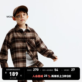 Little mo&co. children's clothing autumn new style pure cotton retro plaid long-sleeved shirt cardigan for boys and girls