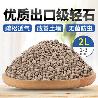 Pumice granules, pumice bowl bottom, orchid stone, comparable to hinata stone, succulent orchid pavement bottom, aquarium filter material, whole package, finely screened, powder-free, pumice 1-3mm, 2 liters (mixed with soil for sowing)