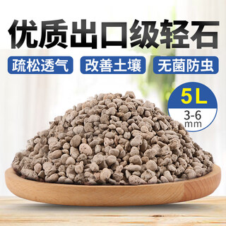 Pumice particles, pumice bowl bottom, orchid stone, comparable to hinata stone, succulent orchid pavement bottom, aquarium filter material, whole package, 3-6mm orchidaceae pumice, 5 liters, finely screened medium grain