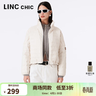 Jin yujie spring and autumn lightweight down jacket women's short loose stand collar light warm simple jacket y23301016 high street gray white xs suitable for 120jin jin equal to 0.5kg or less