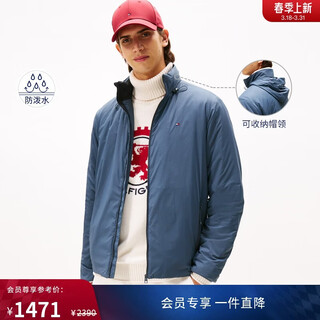 Tommy hilfiger water repellent autumn and winter men's outdoor trendy camping sports casual hooded cotton jacket