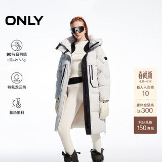 Only winter 90 white duck down three-proof heat storage lining loose down jacket for women|124412036 c42 moonstone gray xs (155) /76a