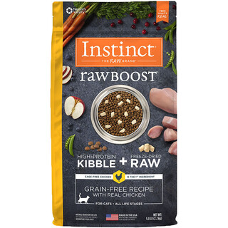 Instinct bailey fresh healthy ideal body low calorie low fat weight control grain-free chicken freeze-dried into whole cat food for kittens fresh freeze-dried chicken 10 lbs (after 25 years) 0g double label anti-counterfeiting