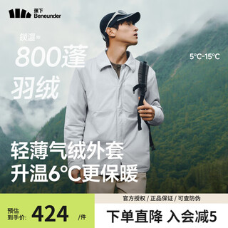 Beneunder lapel air fleece jacket men's warm, windproof and wear-resistant jacket autumn and winter cotton jacket machine washable jacket liner thin gray blue 2xl