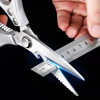 轩奇家用厨房专用强力鸡骨剪SK9全金属多功能剪子出口日本剪刀 一代SK5钢剪银色