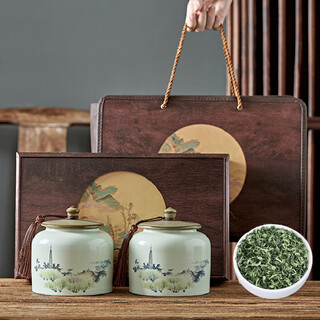 Hubotang authentic biluochun 2024 new tea special grade green tea mingqian ceramics high-end gift elderly tea qingshan ceramics yunwu green tea gift box