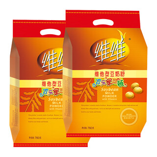 Vv soy milk powder vita type 760g small packet nutritious drink breakfast meal replacement students middle-aged and elderly soy milk powder 760g vita type soy milk powder * 2 bags (about 46 packets