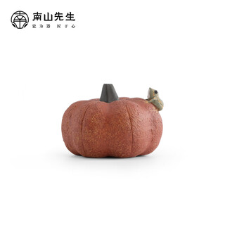 Mr. nanshan tea ceremony accessories creative handmade purple clay tea play animal desktop ornaments travel frog tea pet travel frog tea pet_little pumpkin