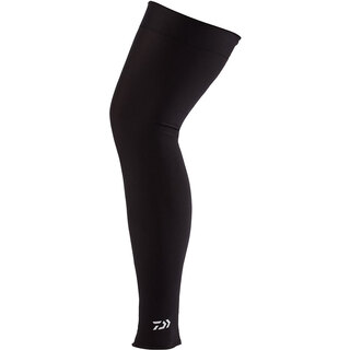 Daiwa da-52009 sun protection leg sleeves, sweat-absorbent, quick-drying, breathable sports leg sleeves, fishing outdoor, black m