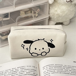 Inofen ins pacha dog pencil bag cute strawberry bear pencil bag internet celebrity large capacity primary school student junior high school stationery storage bag student stationery pacha dog