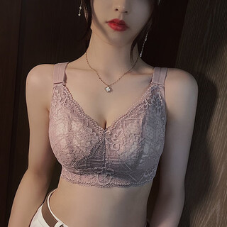 Yimanshi big breast slimming bra, thin full cup anti-sagging, auxiliary breast gathering, breast reduction, no steel ring underwear for women in summer
