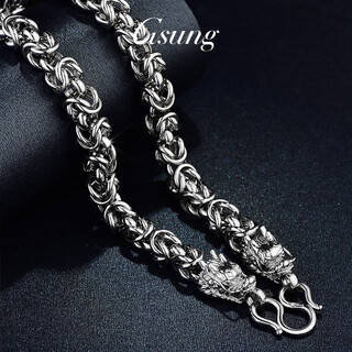 Gsung platinum men's necklace new pt950 keel chain domineering men's faucet platinum necklace priced by gram contact before bidding