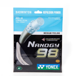 尤尼克斯（YONEX）羽毛球拍线NBG98高反弹控球型yy网线弦BG98 蓝色NBG98