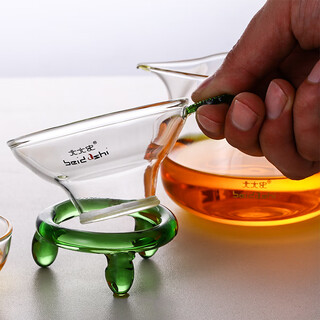 History of peking university heat-resistant glass tea drain tea strainer kungfu tea ceremony tea set filter fair cup accessories tea ceremony tea set accessories tea drain b