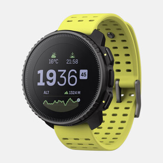 Suunto vertical titanium alloy outdoor adventure solar watch gps heart rate blood oxygen running smart sports watch black lime/lemon yellow stainless steel