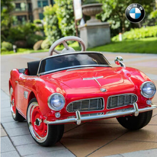 Haolaixi huawei intelligent select bmw children's toy car can seat four-wheel children's first birthday gift electric remote control car bmw red + foam wheels + electronic steering
