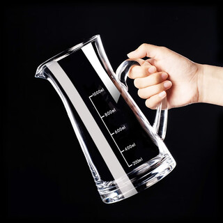 St. randy thickened glass large capacity with scale red wine decanter household wine pourer white wine divider old wine blending pot with scale 500ml single