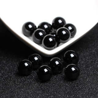 Weicheng natural black agate beads loose beads diy handmade beaded woven crystal bracelet bracelet jewelry accessories material
