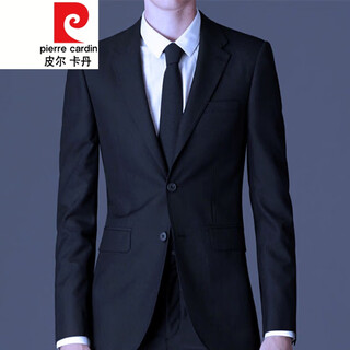 Pierre cardin 2023 new suit men's four seasons business slim fit no ironing trendy casual men's small suit single jacket suit jacket navy blue double button/single jacket/double slit xl 180