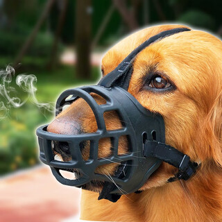 Huanpet.com dog muzzle, pet dog mask, safety anti-bite, anti-yelling mouth cover, barking stopper for large, medium and small dogs, anti-eating pet golden retriever cover, dog muzzle no. 3 recommendation 20-40jin jin is equal to about 0.5 kg
