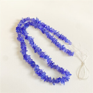 Dr-flvvs fat donglai quality tanzanite necklace natural gravel semi-finished semi-finished women's crystal color jewelry gift, randomly sent one